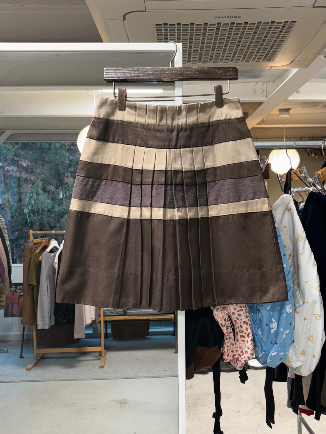 스포츠막스 게더 플레어 스커트 상품이미지1