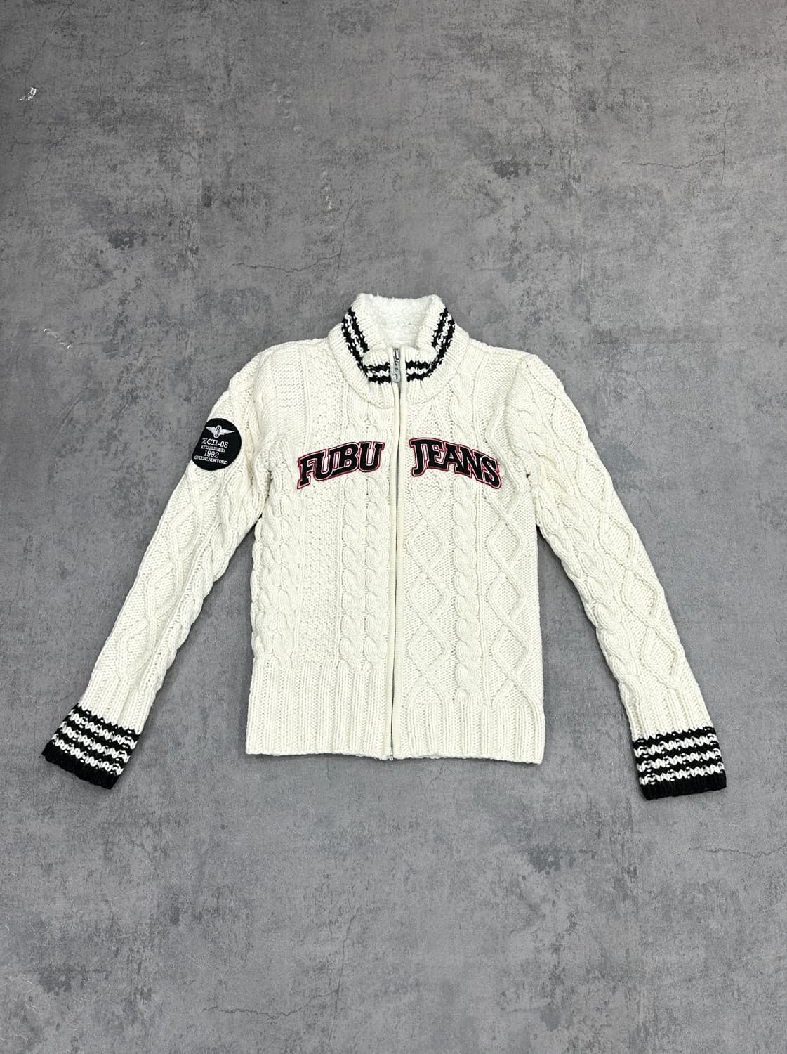 푸부 FUBU 니트 집업 상품이미지1