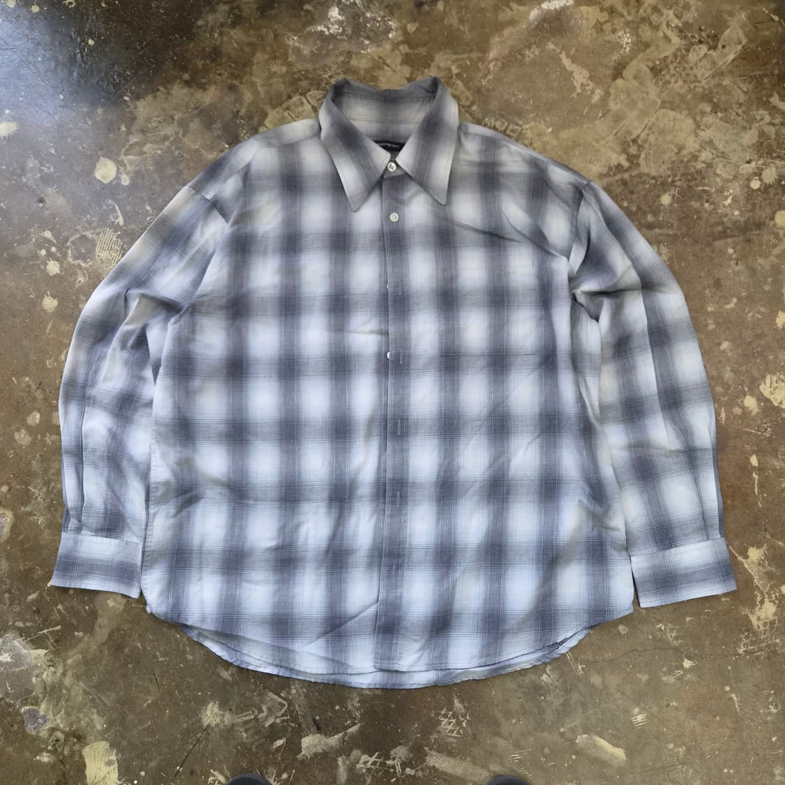 2) 해칭룸 옴브레 체크 셔츠 남방 헤칭룸 상품이미지1