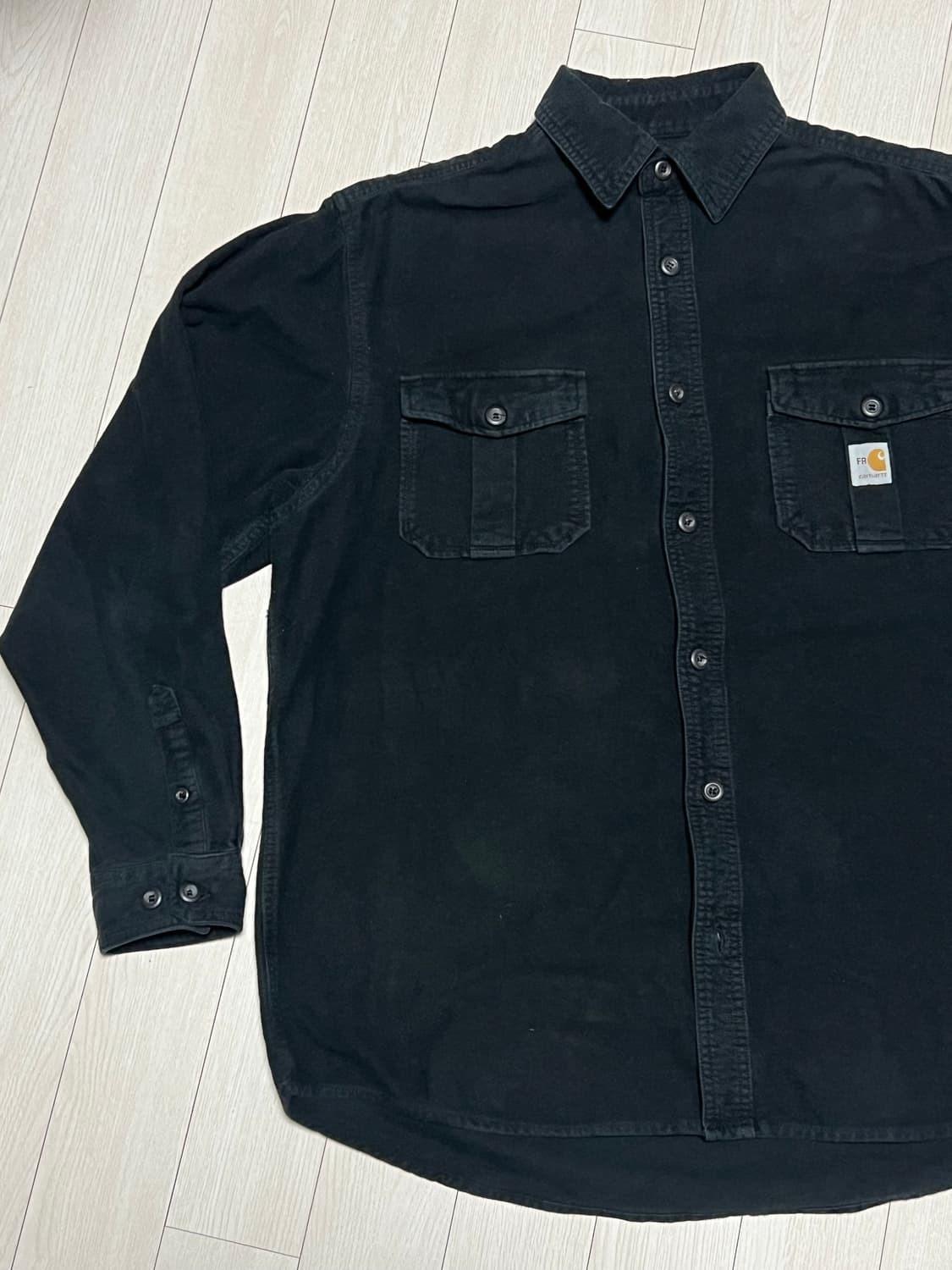 칼하트FR 블랙 워크 셔츠 긴팔 남방 XL사이즈 상품이미지2