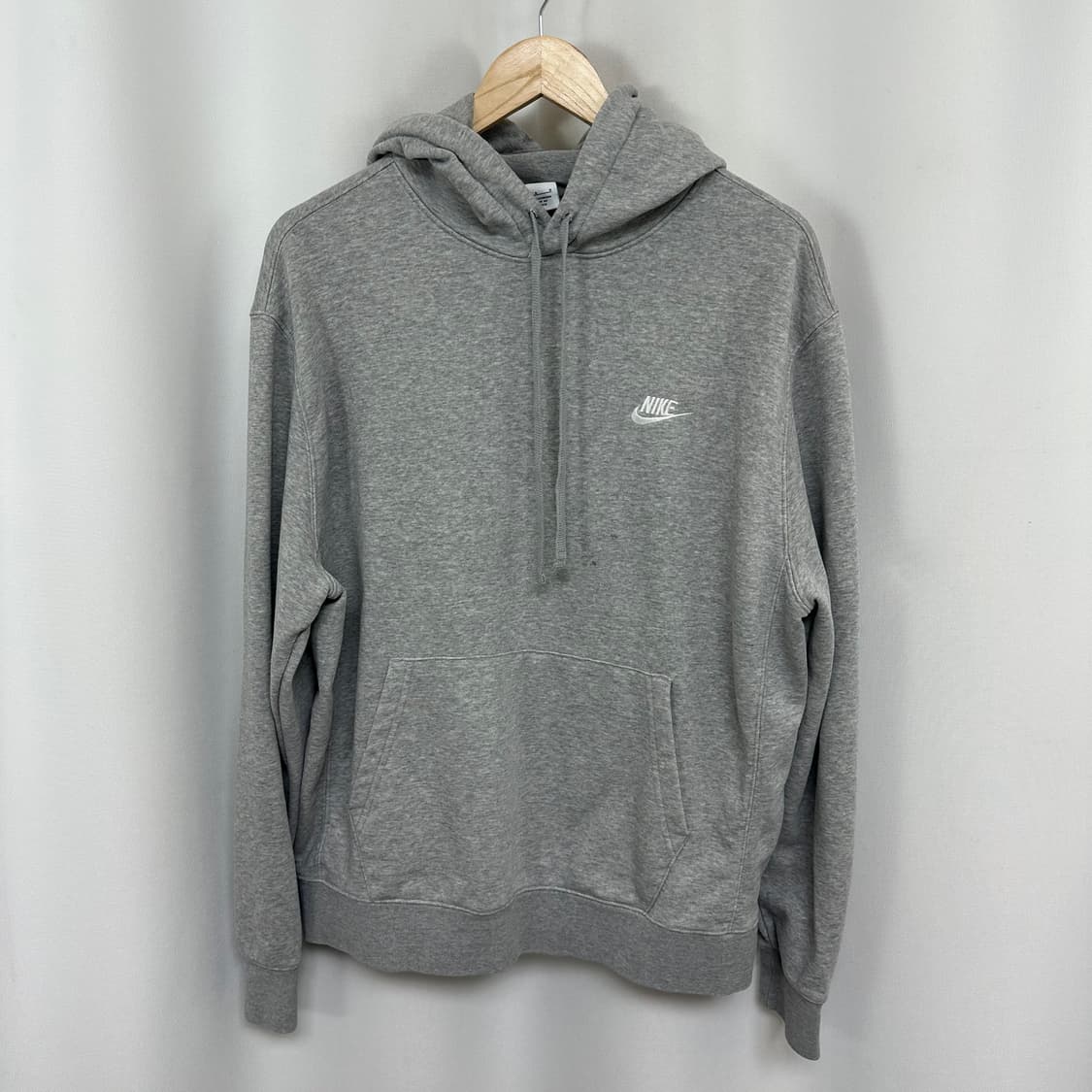  나이키 남자 면100% 후드티 그레이 L  EIW 상품이미지1