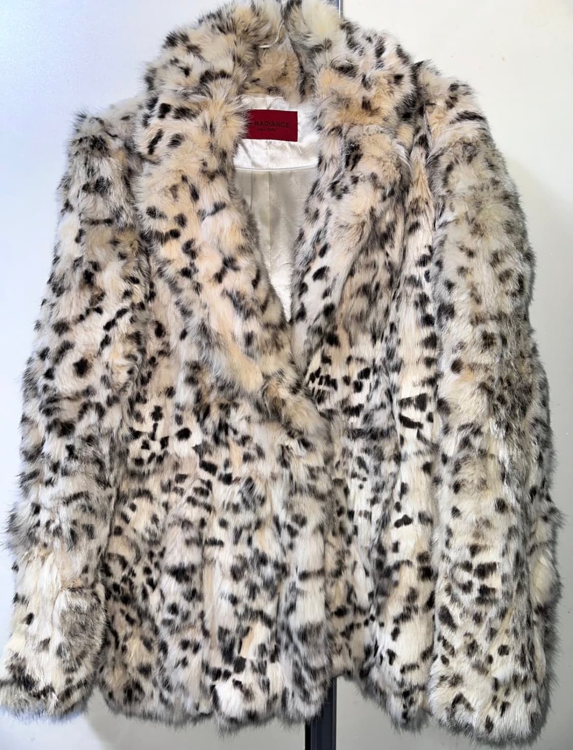 토끼털 레오파드 퍼자켓 상품이미지1