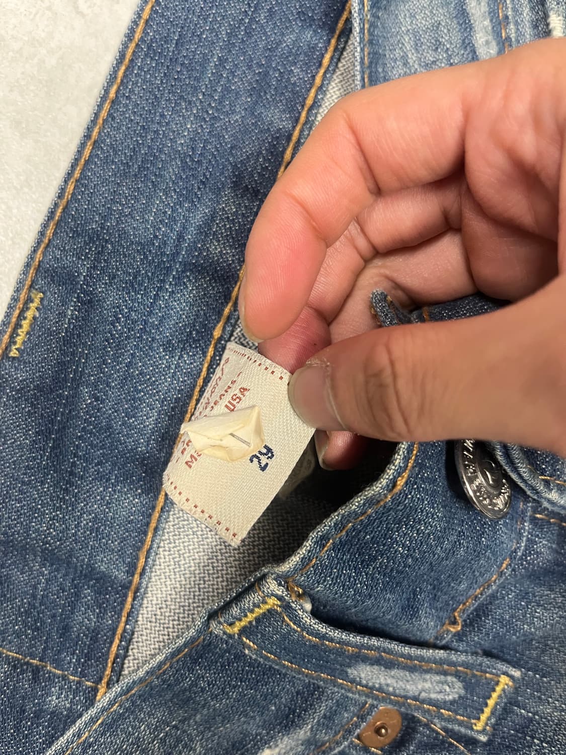 트루릴리전 y2k 부츠컷 데님팬츠 29 상품이미지2