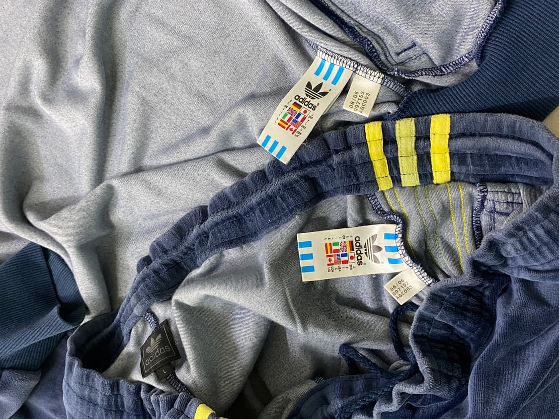 아디다스 오리지널 벨벳 트레이닝복 세트 L 상품이미지10