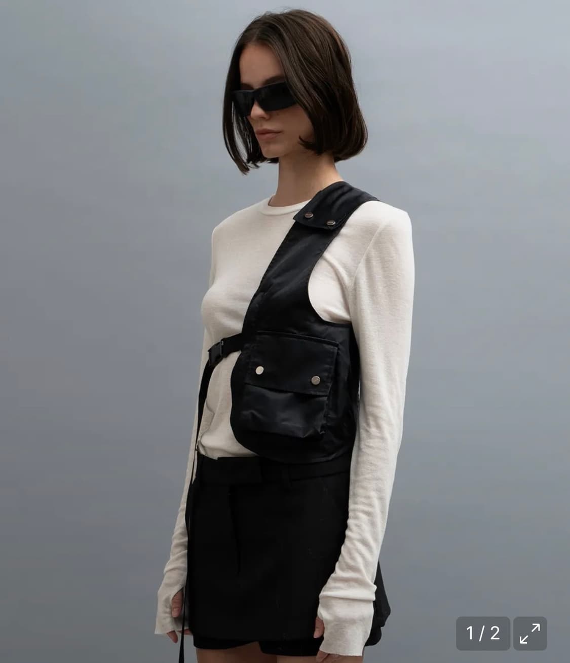 더포르타 원숄더 버클 카고 포켓 베스트 상품이미지2