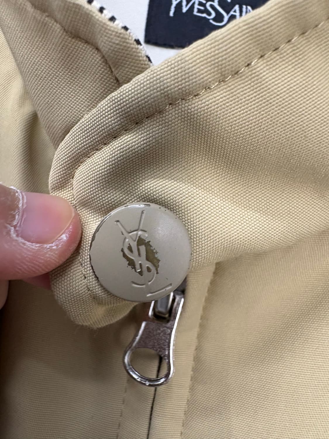 입생로랑 베이지 블루종 자켓 A3081 상품이미지6