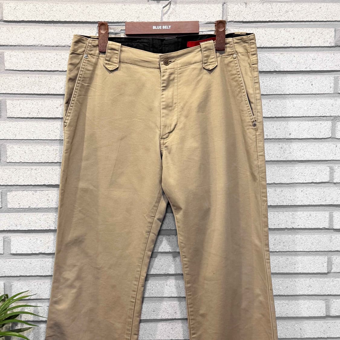 EDWIN 에드윈 503K 웨스턴 데님팬츠 백포켓 벨트루프 디테일 베이지 상품이미지3