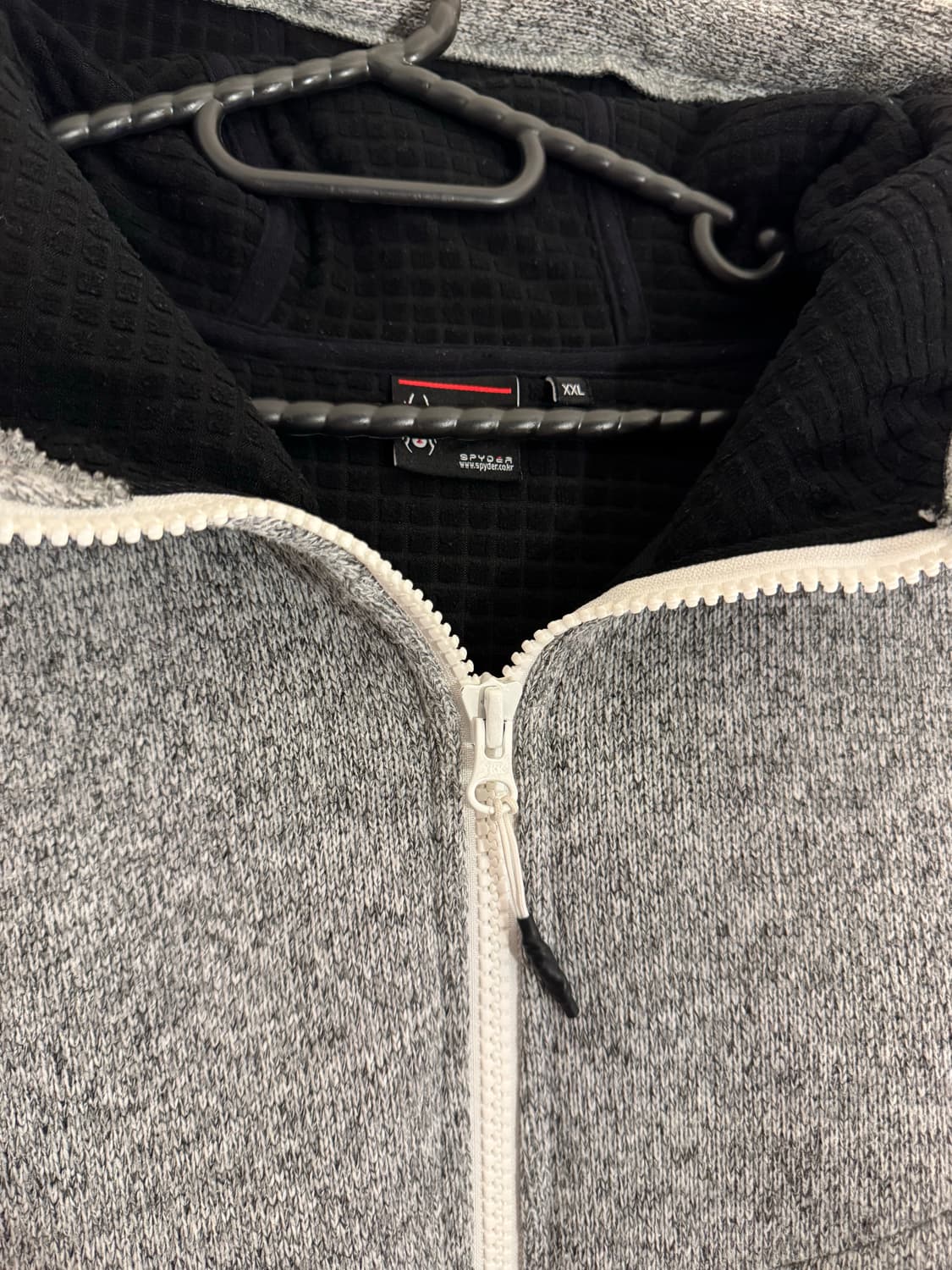 [XXL]스파이더 니트플리스 후드집업 상품이미지4