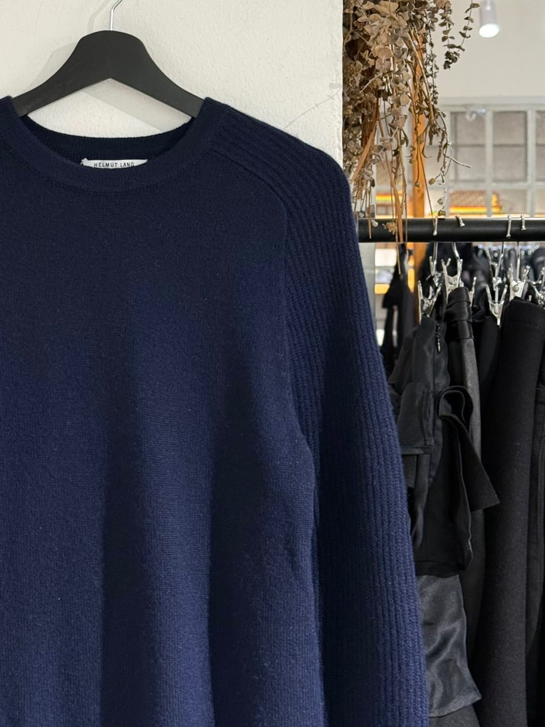 헬무트 랭 네이비 캐시미어 래글런 니트 상품이미지3
