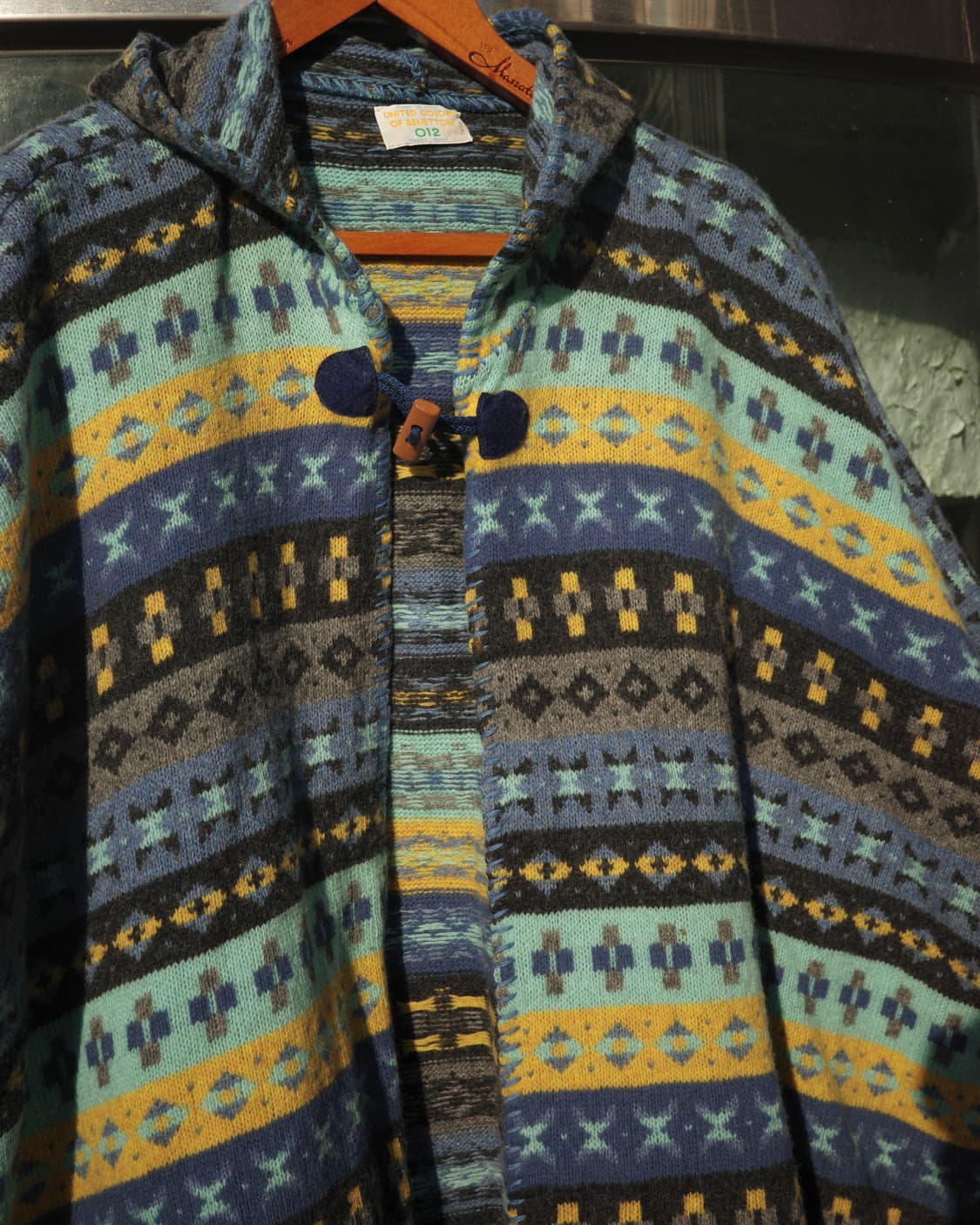 80s 베네통 페어아일 판초 상품이미지3