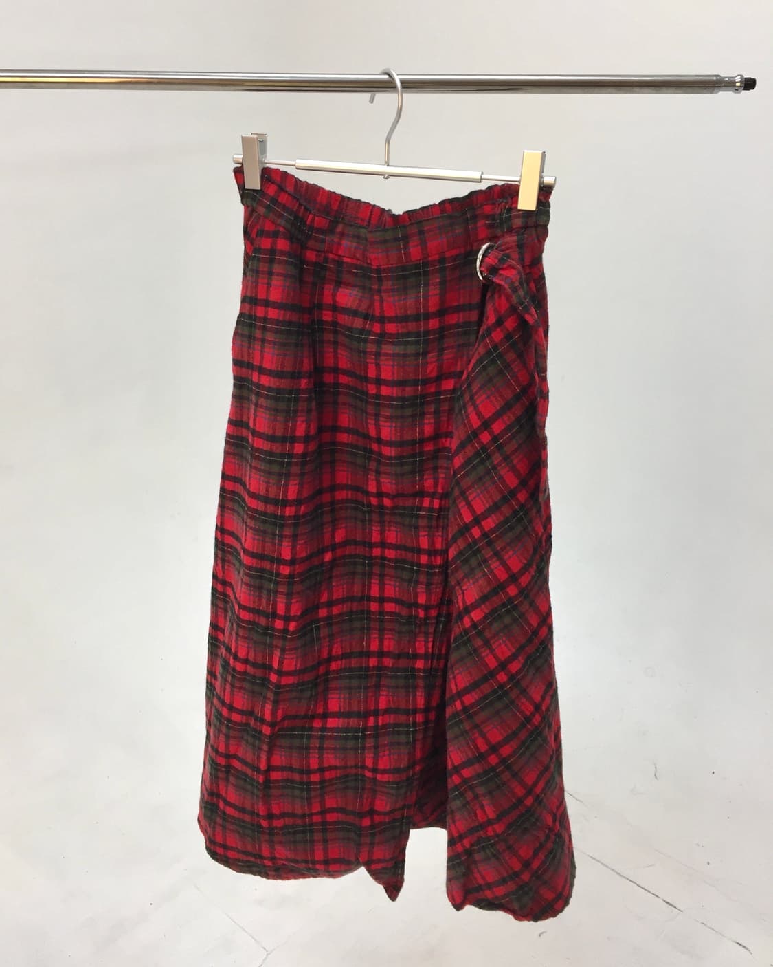 Red Pleated Long Skirt 상품이미지6