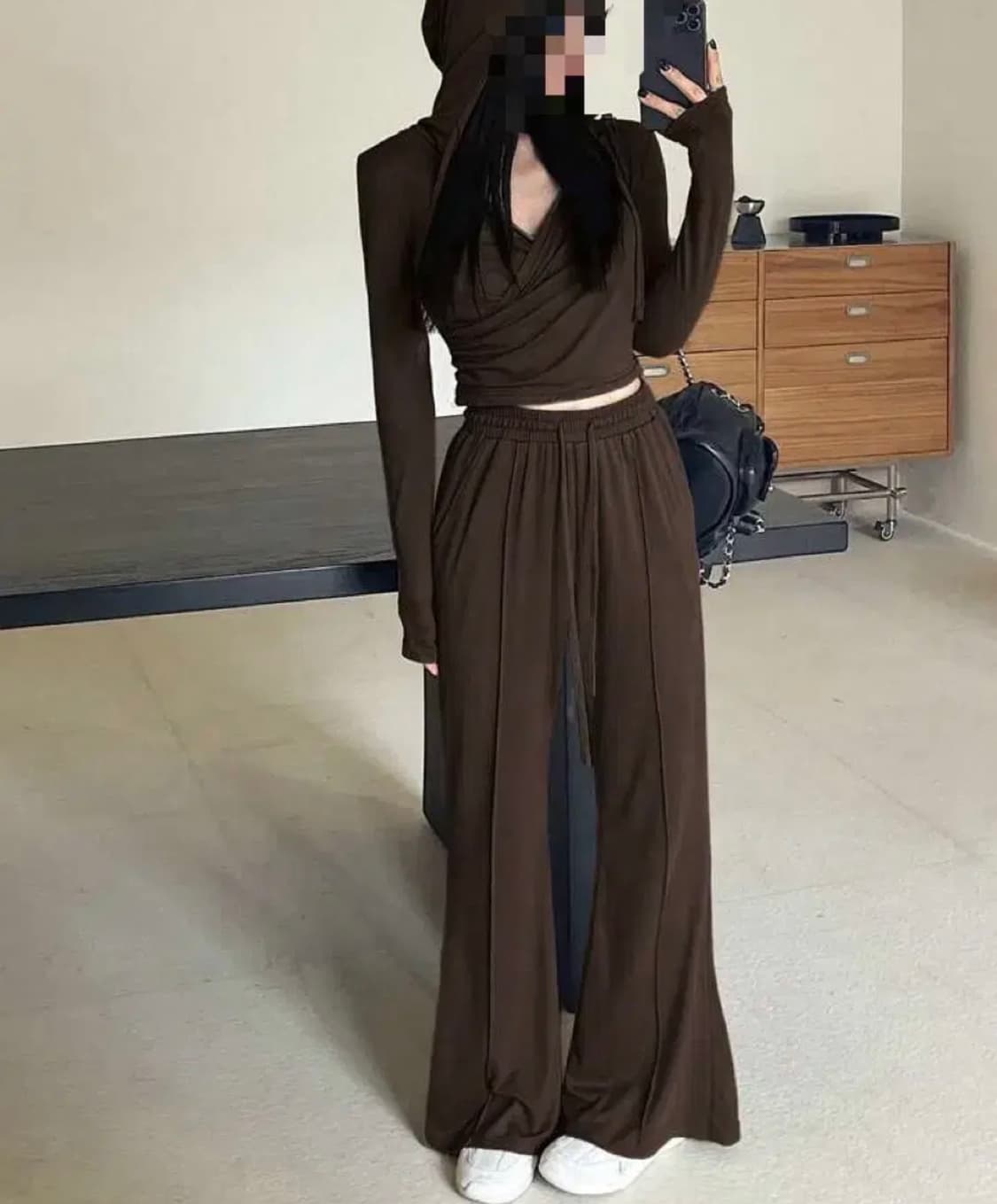 후드 스웨트셔츠와 팬츠  가을 의류 상품이미지1