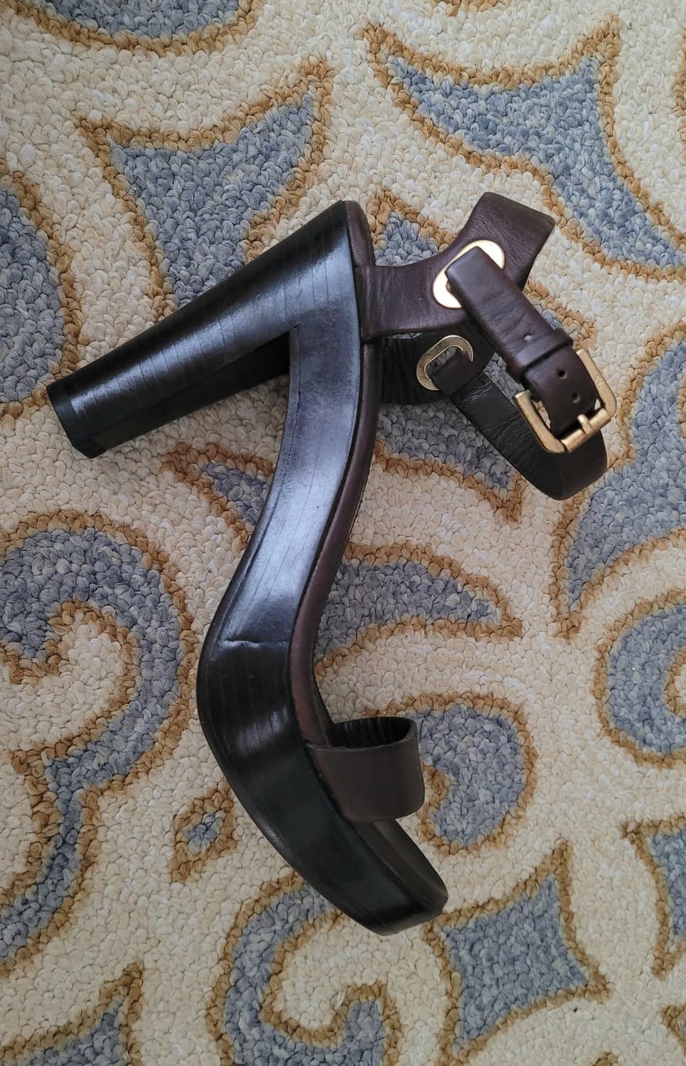 폴로 랄프로렌 컬렉션 퍼플라벨 여성 가죽샌들 235(6.5) 상품이미지4