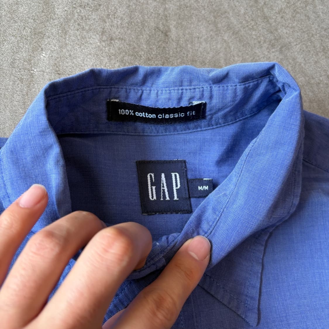 90년대 갭 딥 블루 긴팔 셔츠 상품이미지5