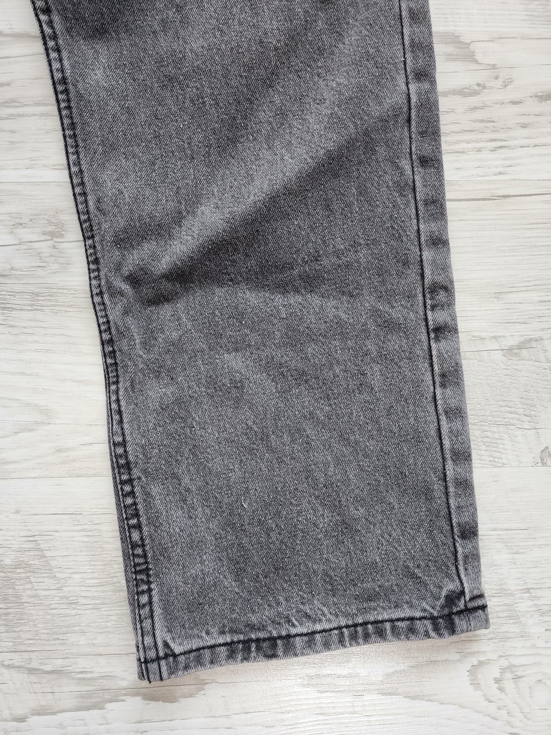 트릴리온 흑청 데님 팬츠 팜. S(30인치)사이즈 블랙 워싱 청바지 상품이미지3