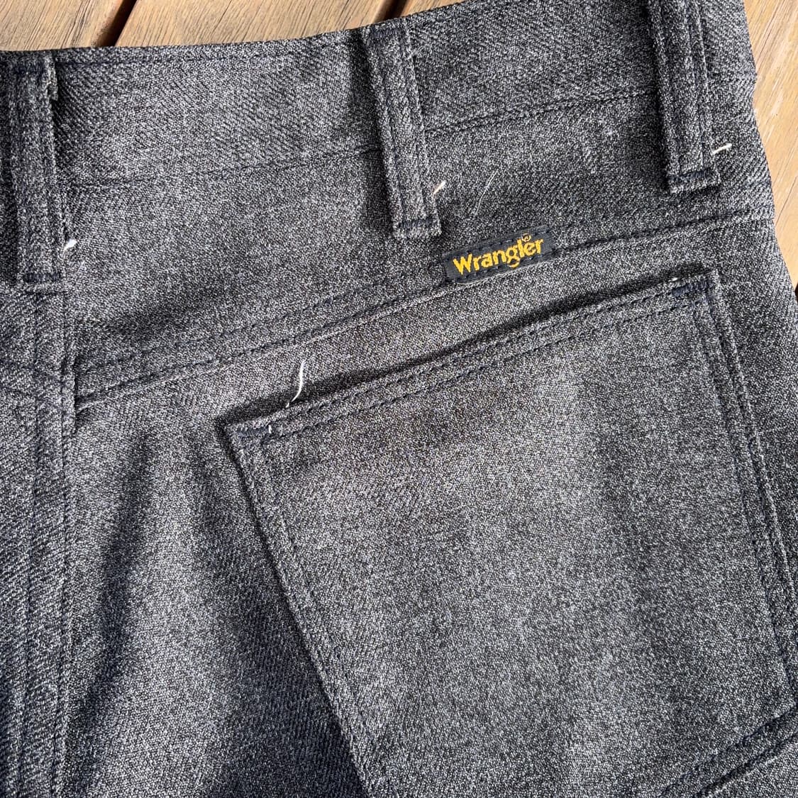 90~00s USA 랭글러 Wrangler 다크 그레이 부츠컷 트라우저 상품이미지9