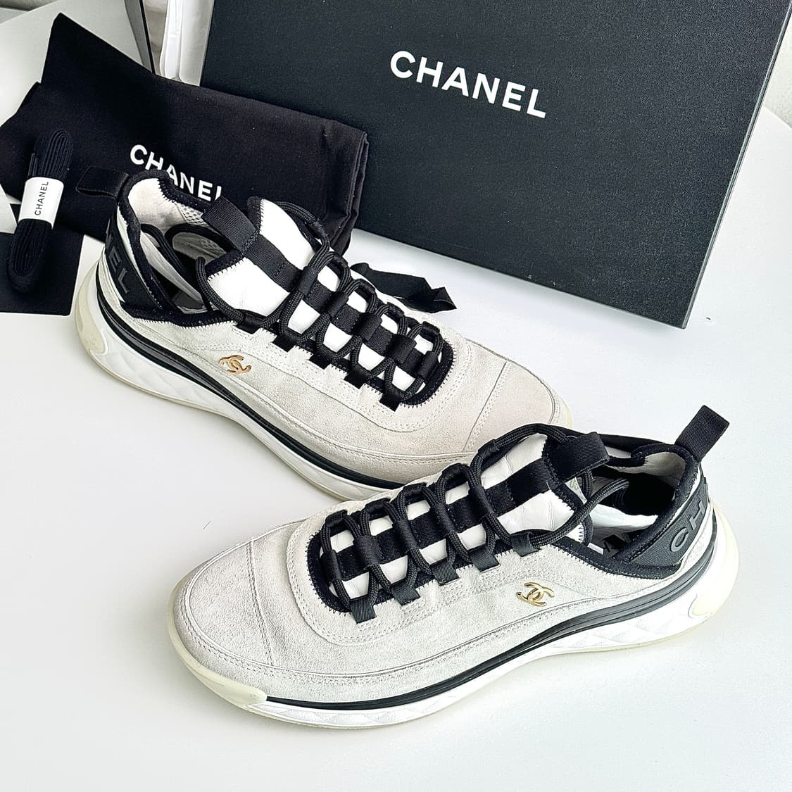 샤넬 믹스드 파이버 스니커즈 43 상품이미지5