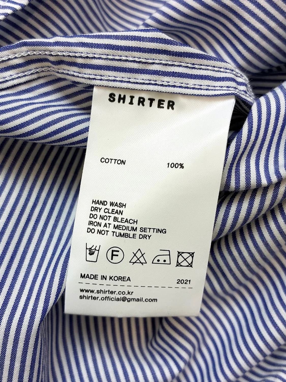셔터 SHIRTER 21ss 시그니처 스트라이프 반팔 셔츠 PN4963 상품이미지6