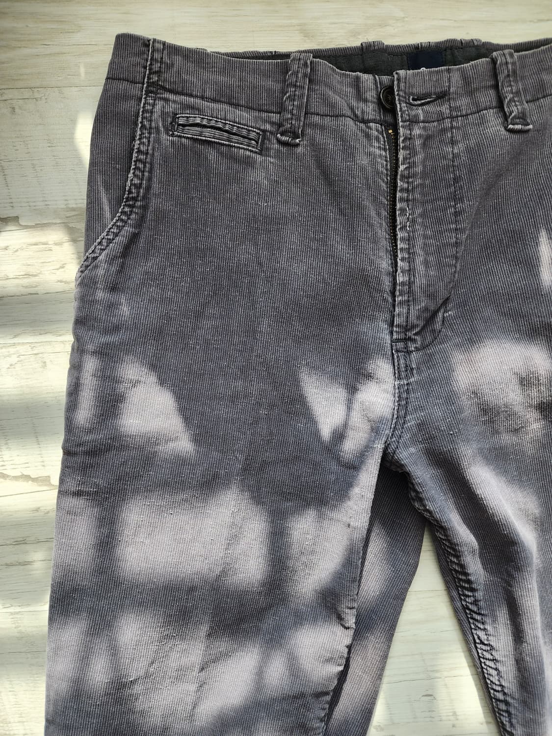 GAP 갭 코듀로이 팬츠 팜. 33사이즈 블루그레이 색상 골덴 바지 상품이미지4