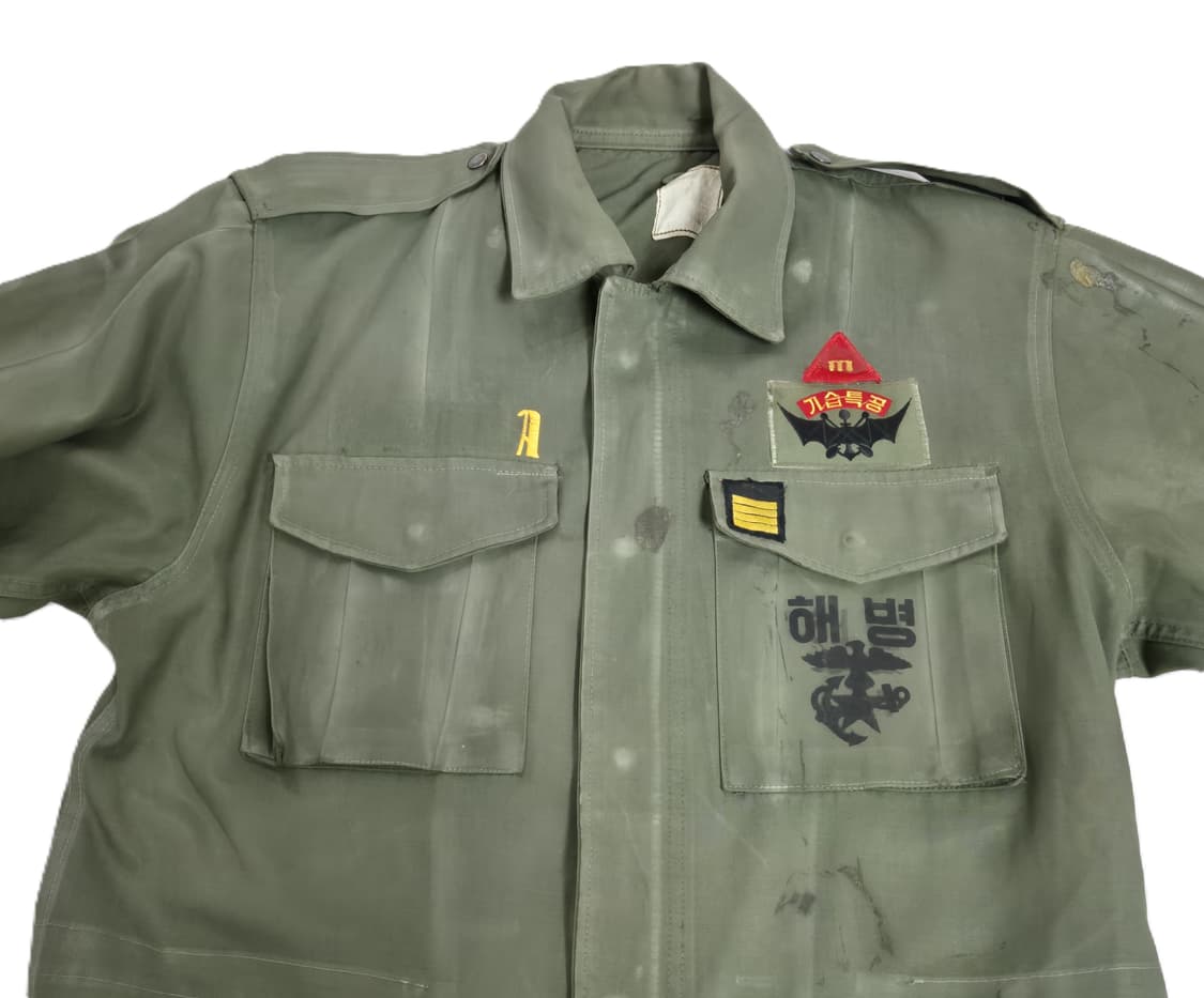 해병대 구형 병장 민무늬 야전상의 전투복 상의 자켓 (M) 상품이미지9