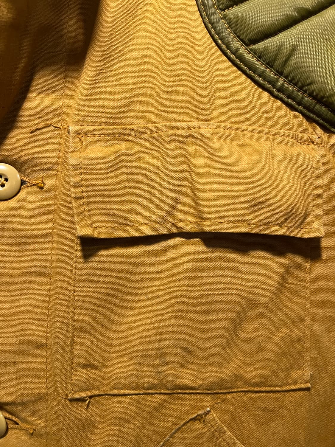 [L]70's USA 빈티지 브라운 덕 캔버스 헌팅 자켓 상품이미지4