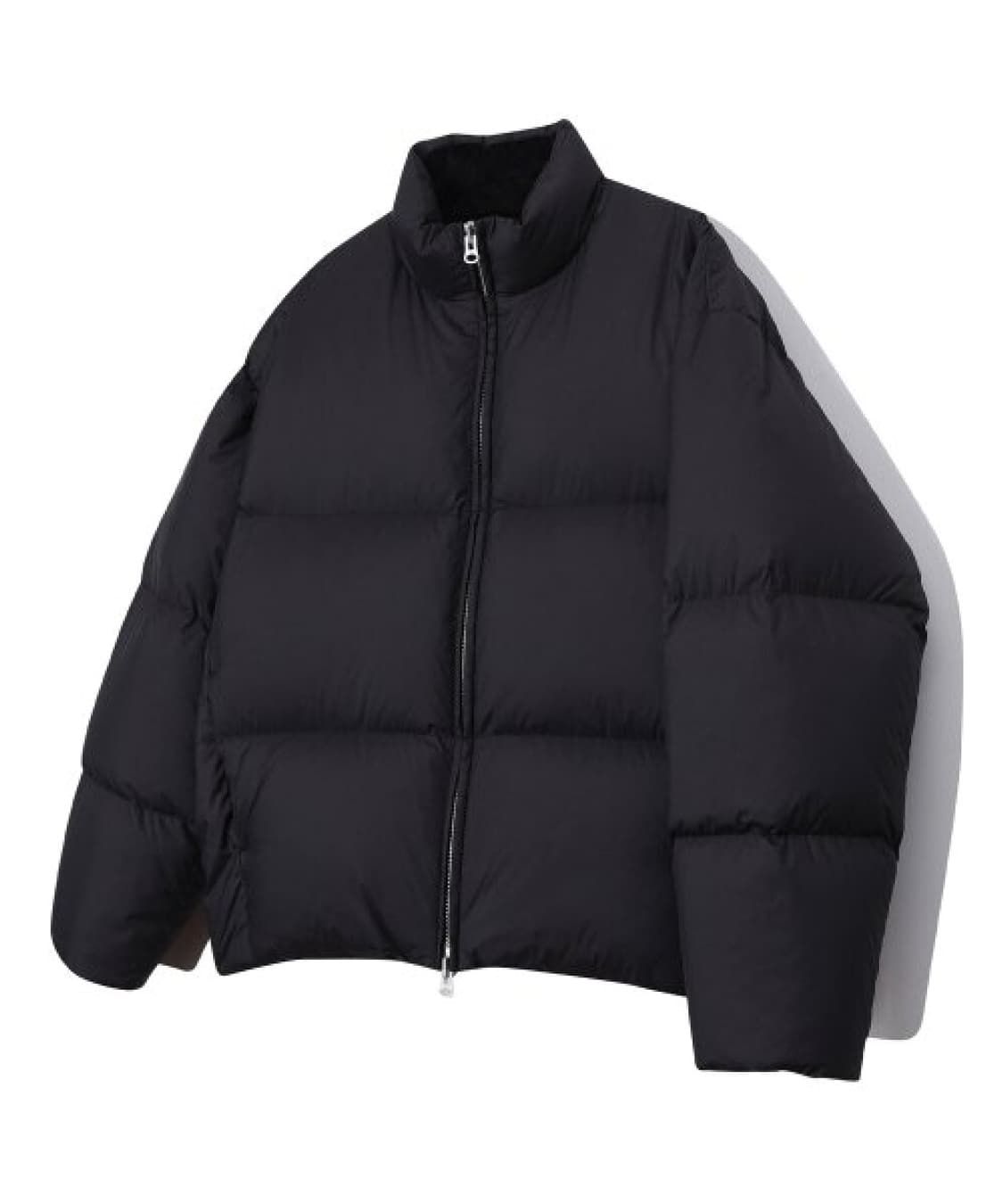 일꼬르소 블랙 오버핏 볼륨 퍼 에센셜  숏  패딩 점퍼 상품이미지1