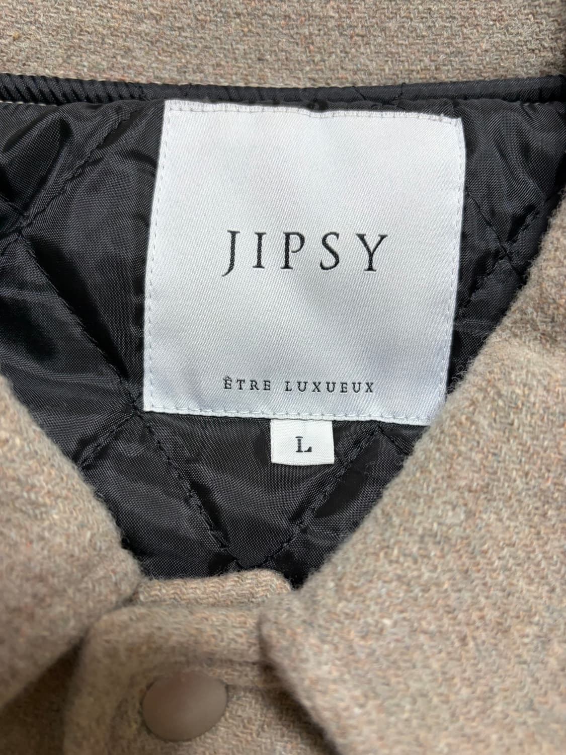 [L] 집시(JIPSY) 울 바시티 자켓 (베이지) 상품이미지2