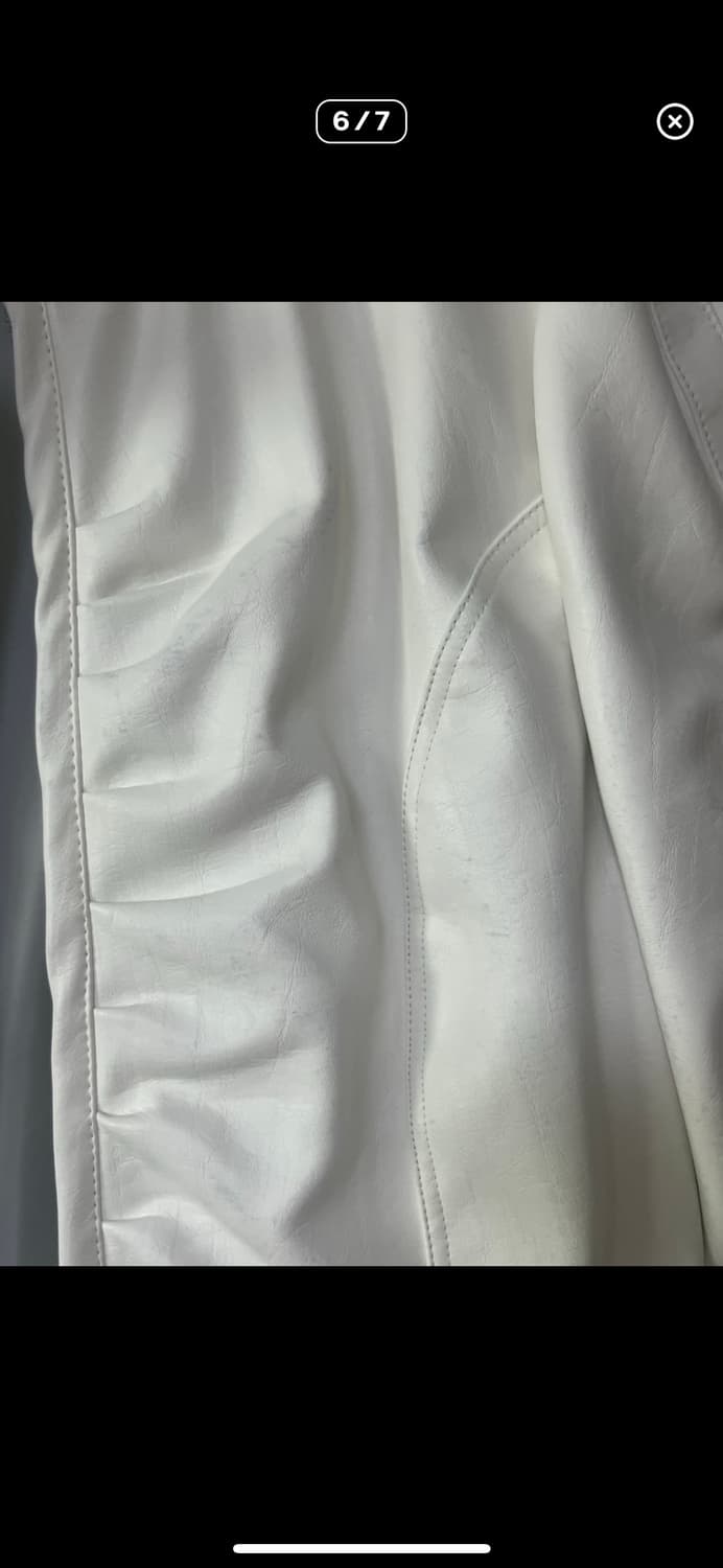 나체 셔링 레더자켓 화이트 / 셔링 자켓 , 레더자켓 nache 상품이미지3