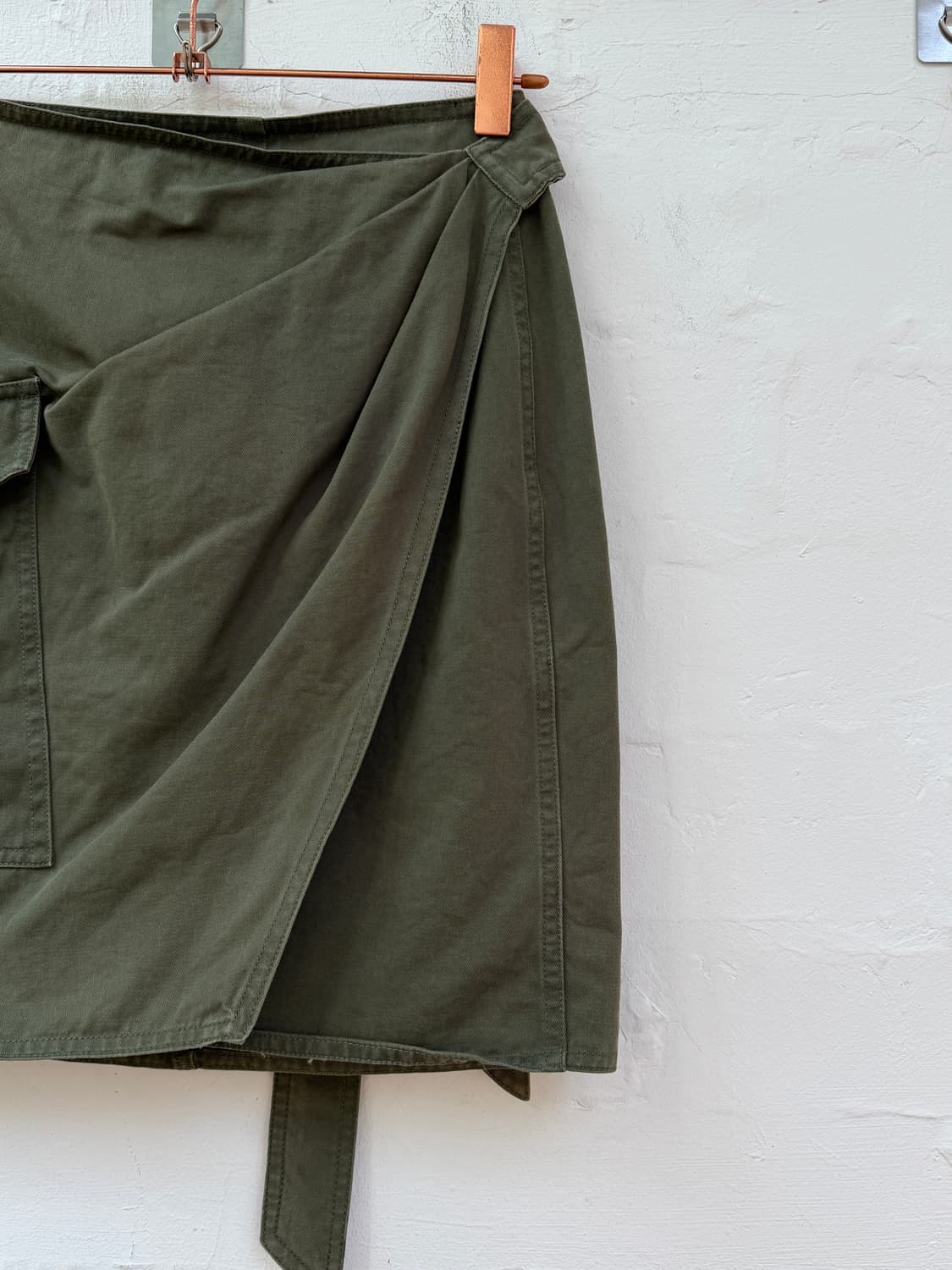 Isabel marant 카키 미니 랩 스커트 상품이미지2