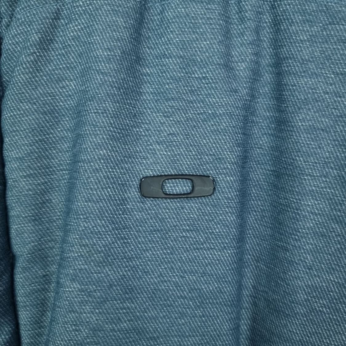 오클리 로고 패치 데님 후드 패딩 M16778 상품이미지7