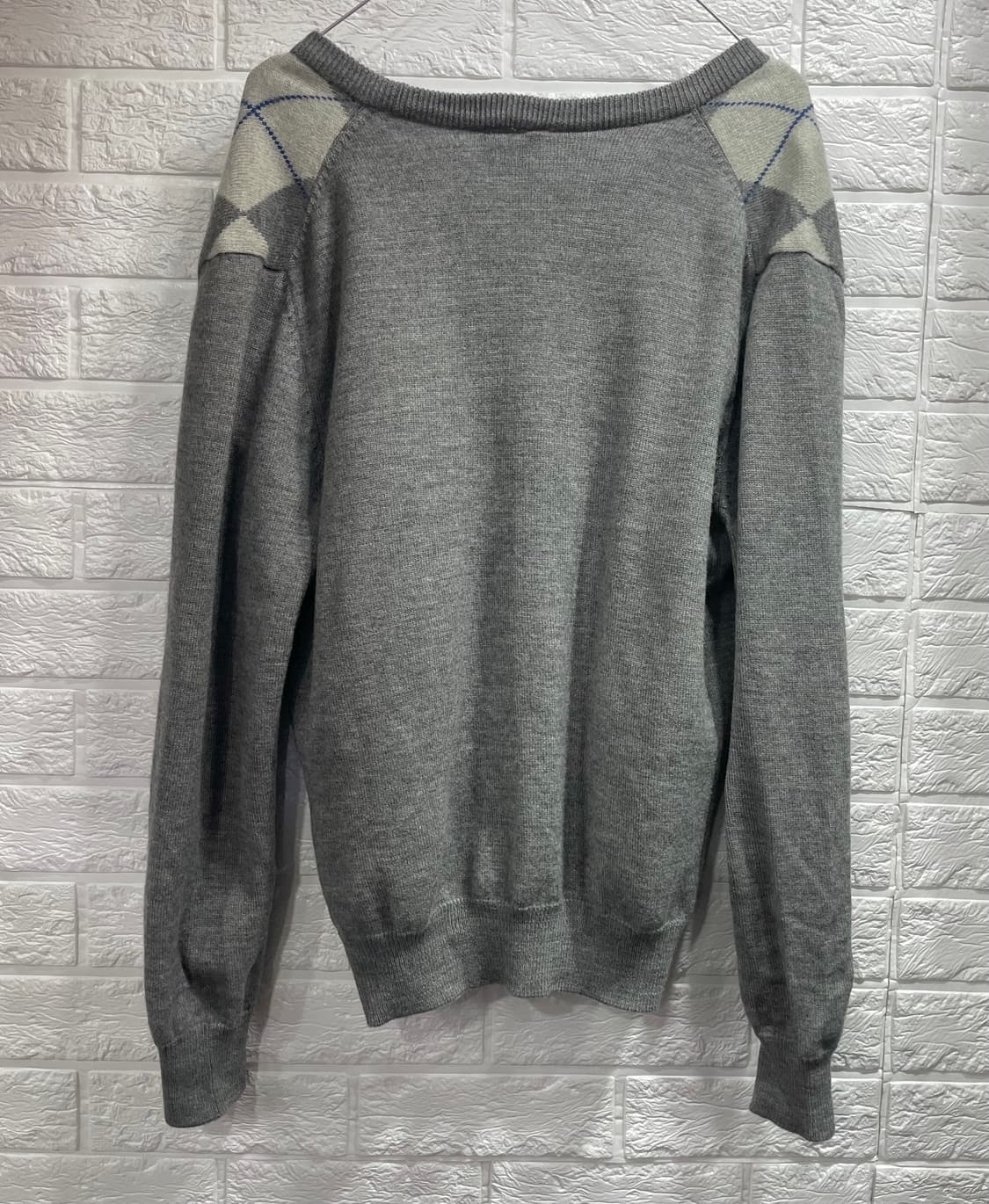 라코스테 아가일 니트가디건 울가디건 울100% 상품이미지4