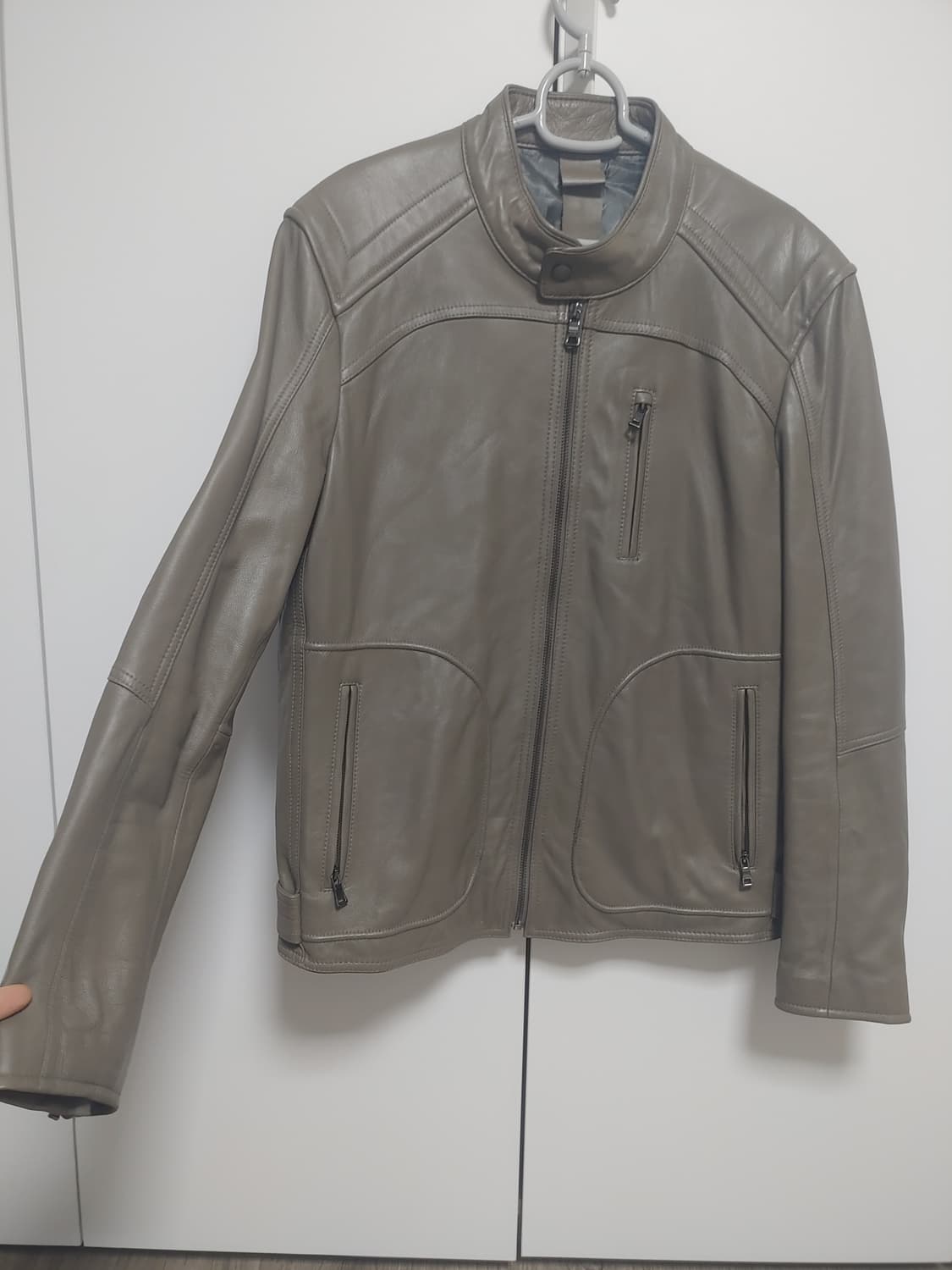 페리앨리스 남성 리얼 양가죽 자켓-100사이즈 상품이미지4