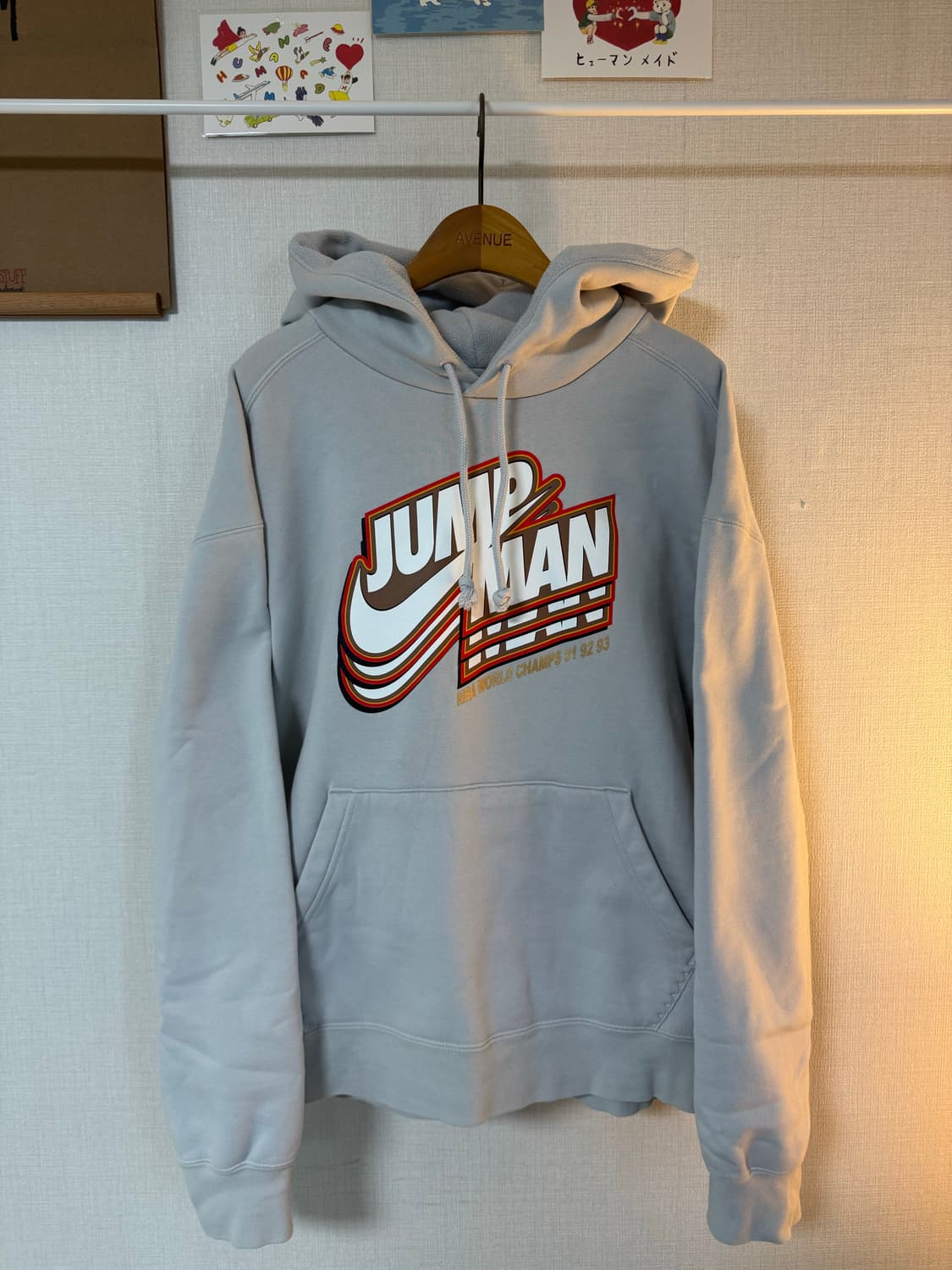 [XXL]나이키 조던 점프맨 후드티 라이트그레이 상품이미지1