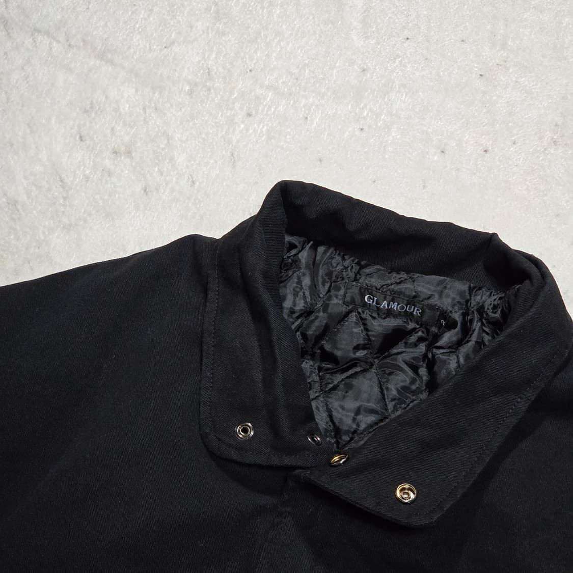 GLAMOUR 블랙 누빔 야상 코튼 자켓 상품이미지2