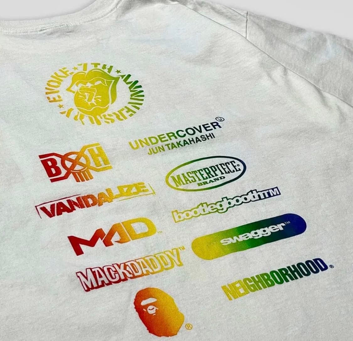EVOKE 7주년 베이프 언더커버 네이버후드 빈티지 반팔 티셔츠 상품이미지5