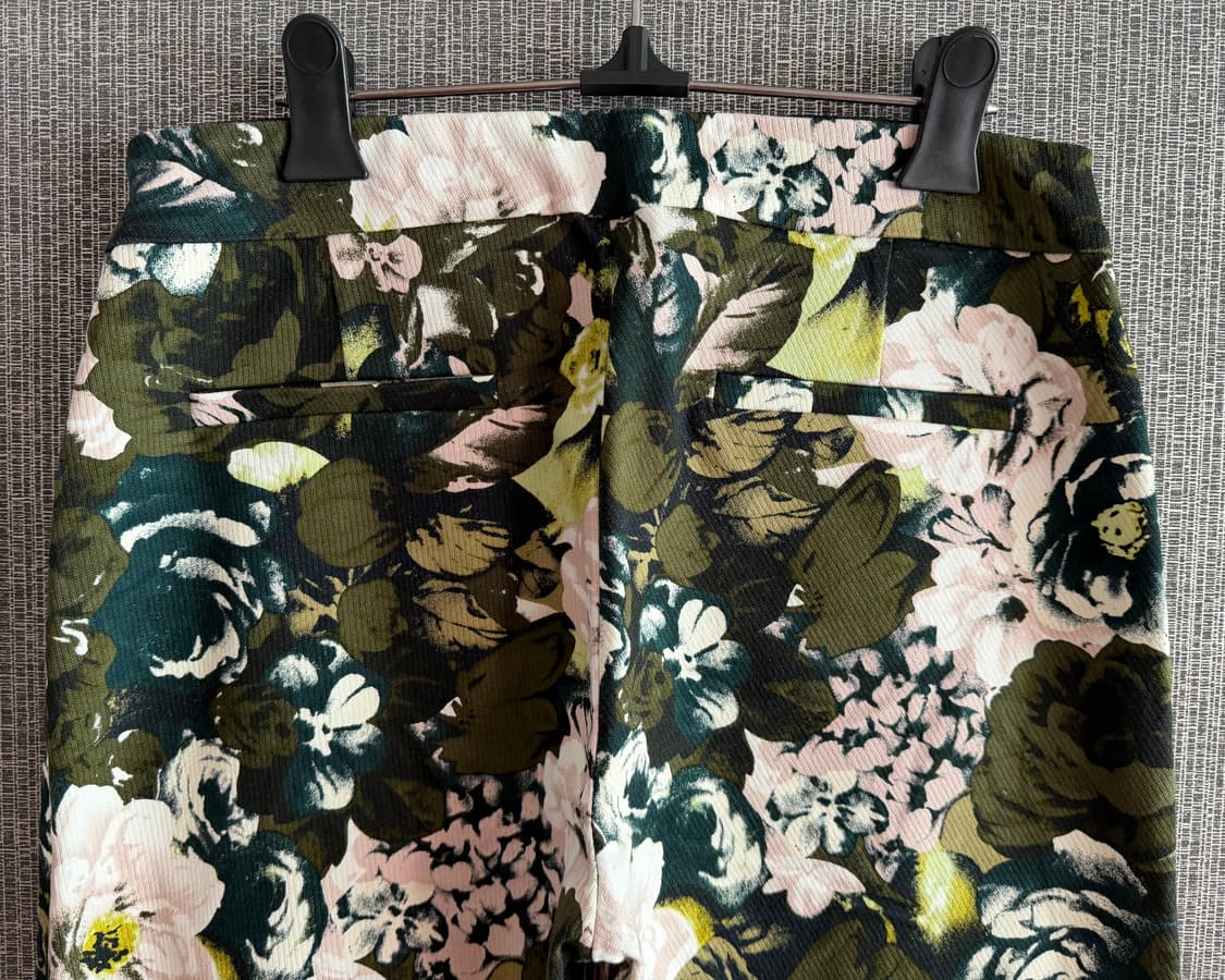 플라워 패턴 플로럴 패턴 꽃무늬 사이드 슬릿 밴딩 부츠컷 팬츠 바지 상품이미지6