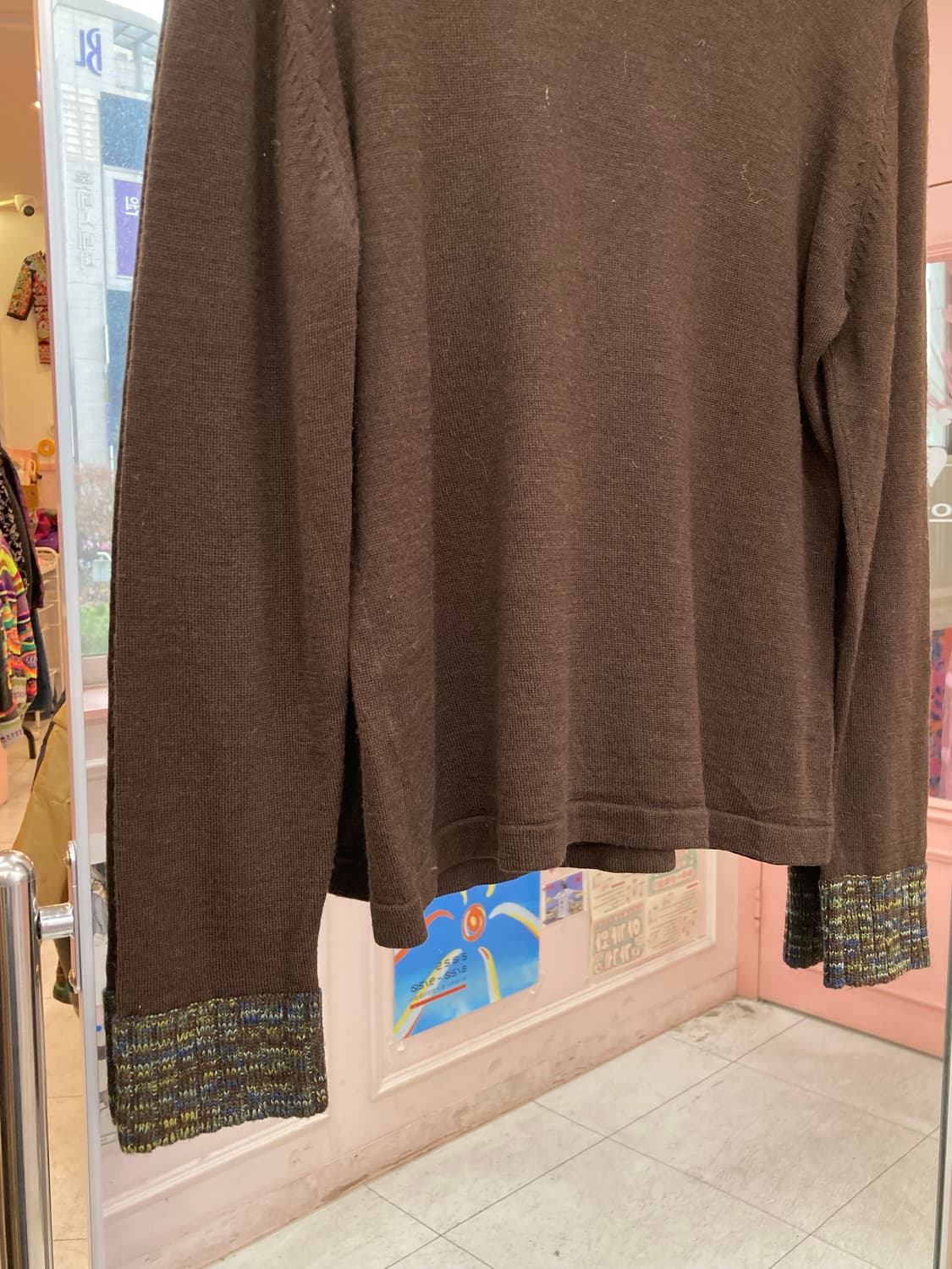 빈티지 브라운 롱 슬리브리스 상품이미지7