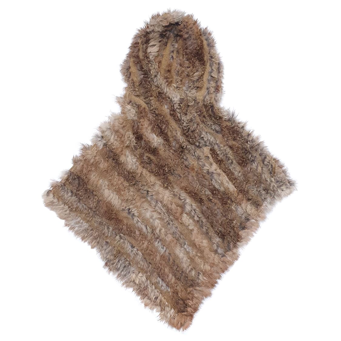 언발 퍼 후드 망토 상품이미지1