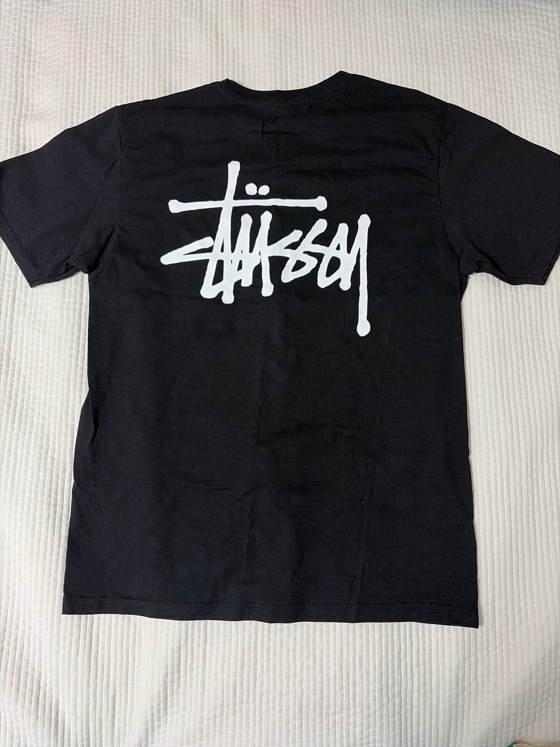 스투시 Stussy 베이직 블랙 반팔 티 상품이미지1