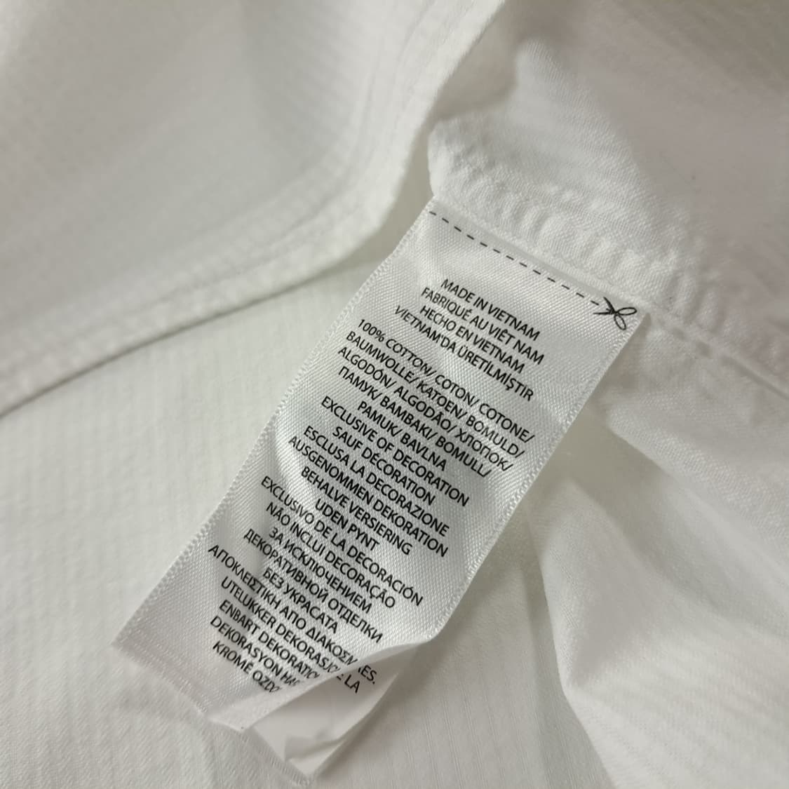 CK226 XL 폴로 시어서커 버튼다운 화이트 반팔 셔츠 남방 상품이미지5