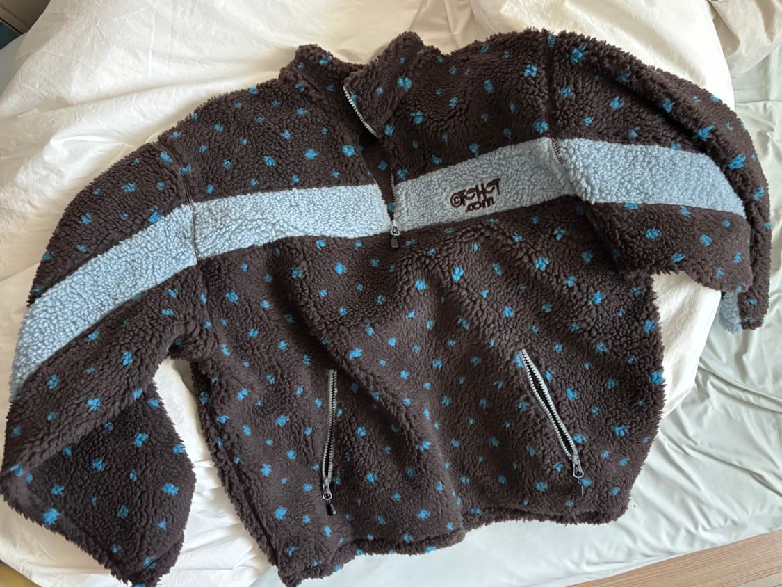 테켓 fleece 반집업 S 상품이미지1