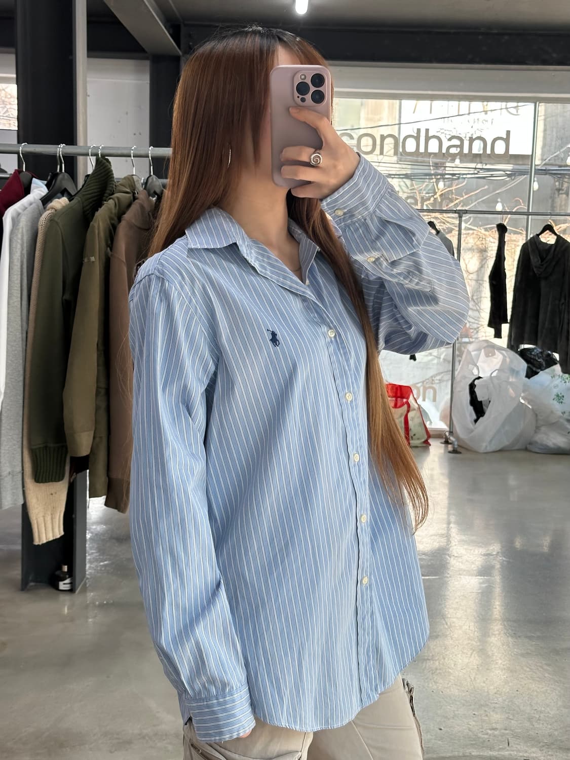 폴로랄프로렌 스트라이프 커스텀핏 셔츠 상품이미지1