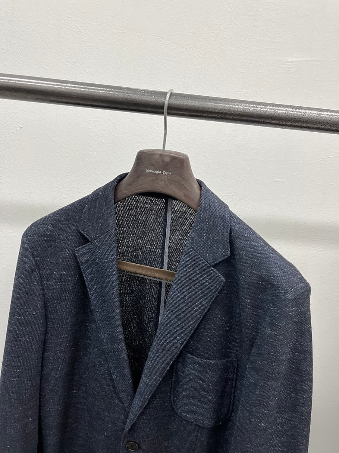 100) 시리즈 네이비 린넨스판자켓  상품이미지4