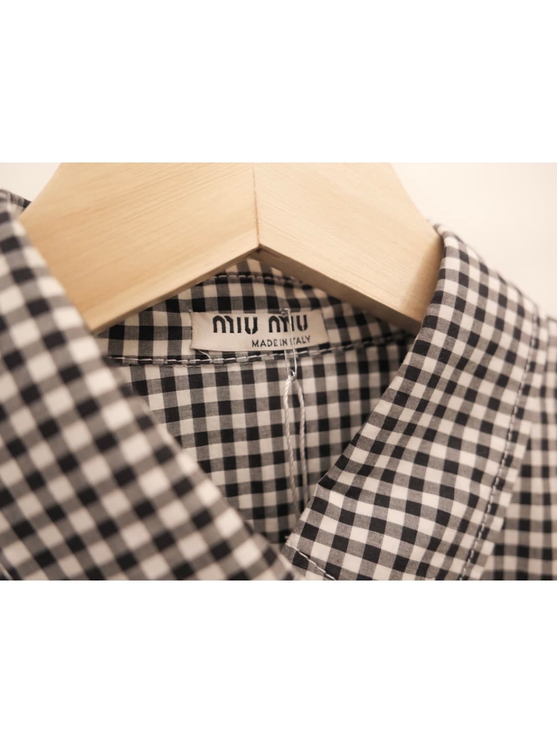 미우미우 비시 체크 셔츠 상품이미지6