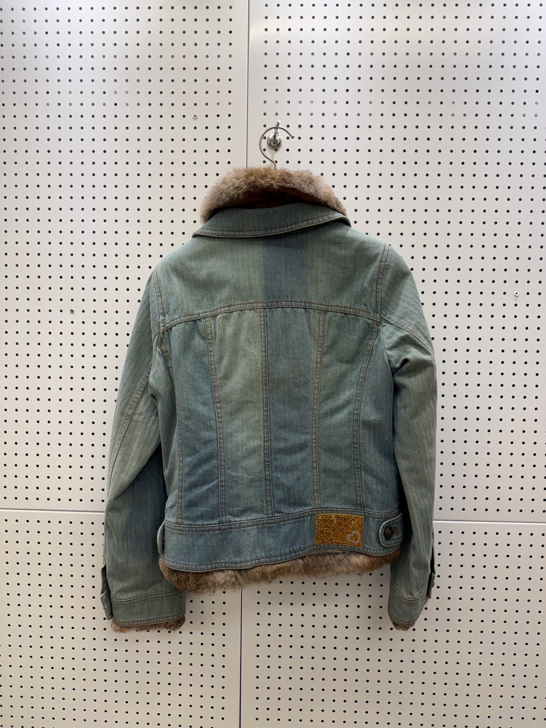 빈티지 y2k 토끼털 데님 자켓 U971 상품이미지3