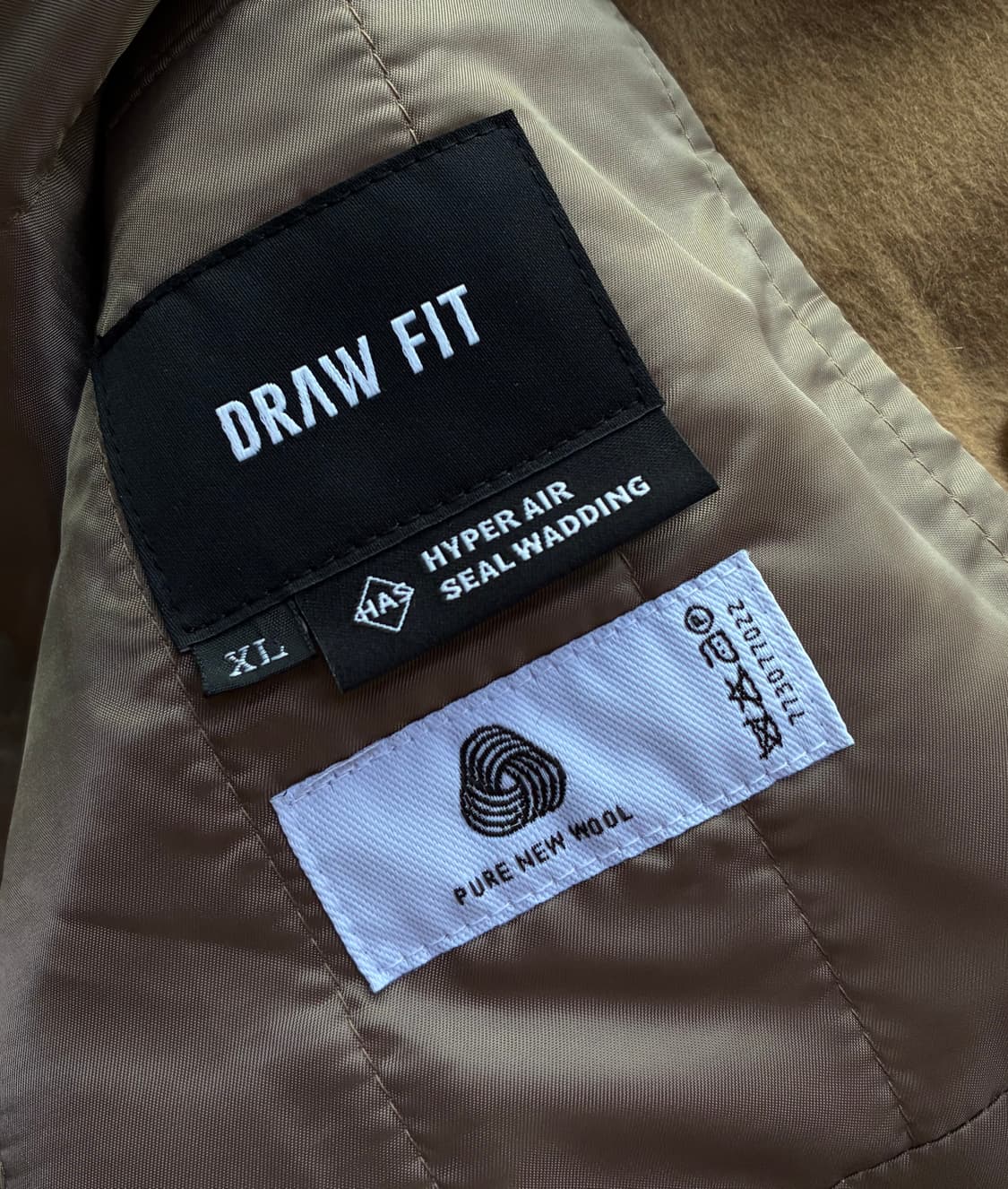 (XL) 드로우핏 프리미어 퓨어 캐시미어 로브 더블 코트 [BEIGE] 상품이미지10