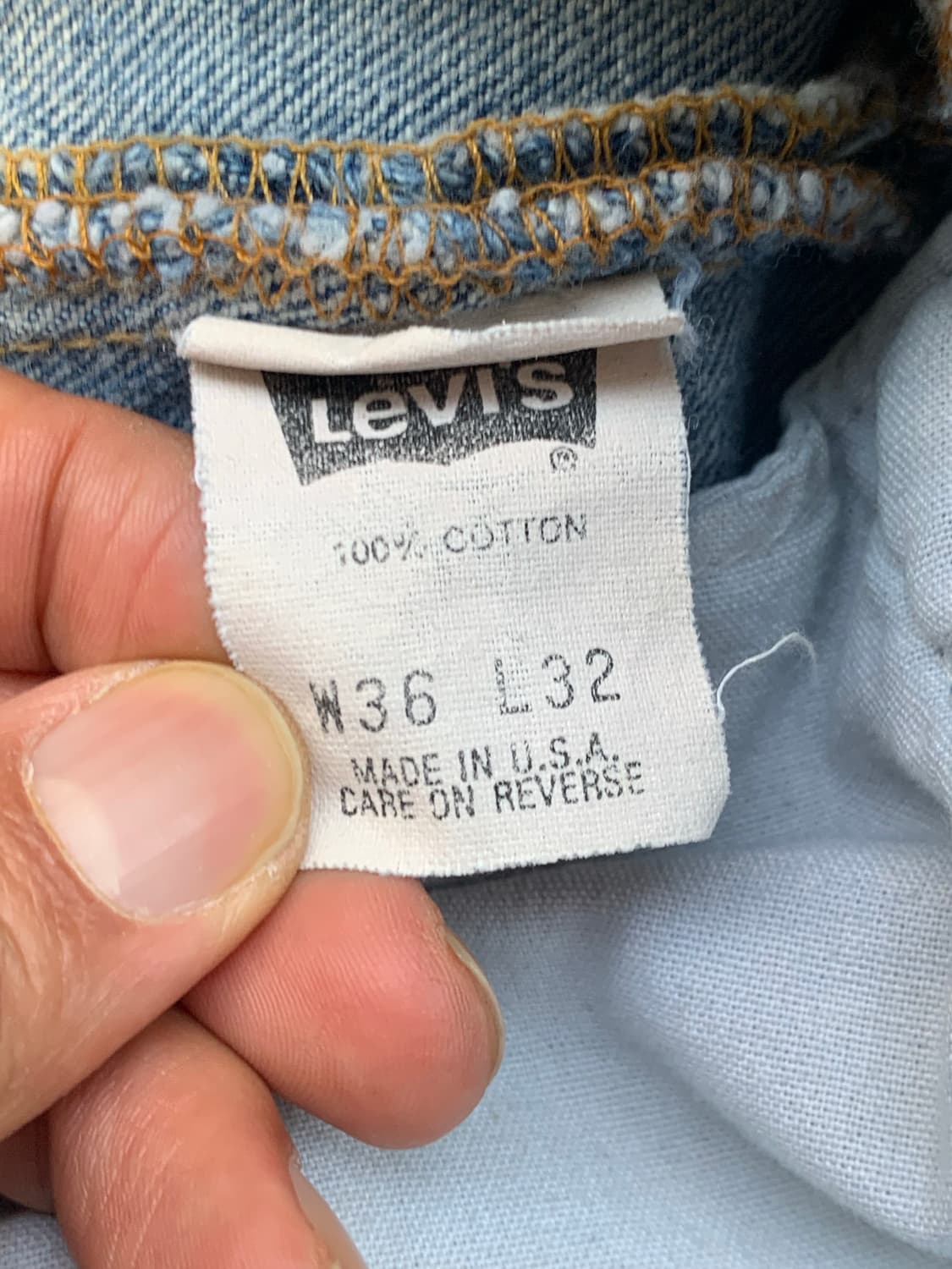 90s 리바이스 501 데님 팬츠 36X32 상품이미지4