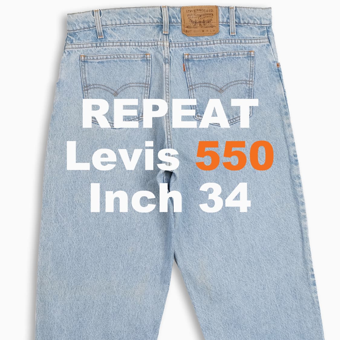 빈티지 리바이스 550 오렌지탭 연청 90s 34 인치 OR5503489 상품이미지2