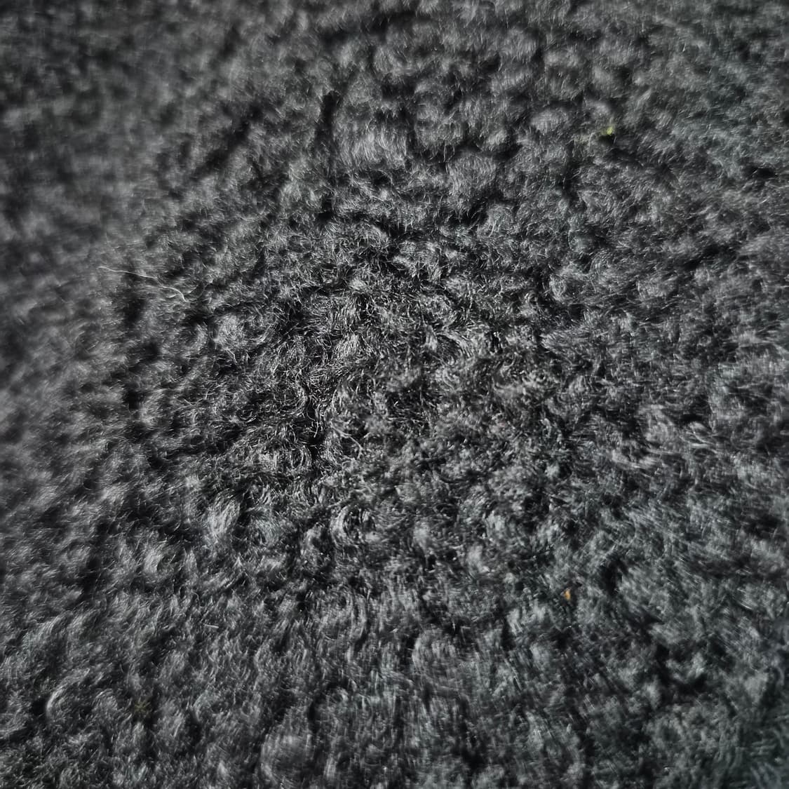 O.S.K 블랙 빅카라 더블 부클 코트 상품이미지8