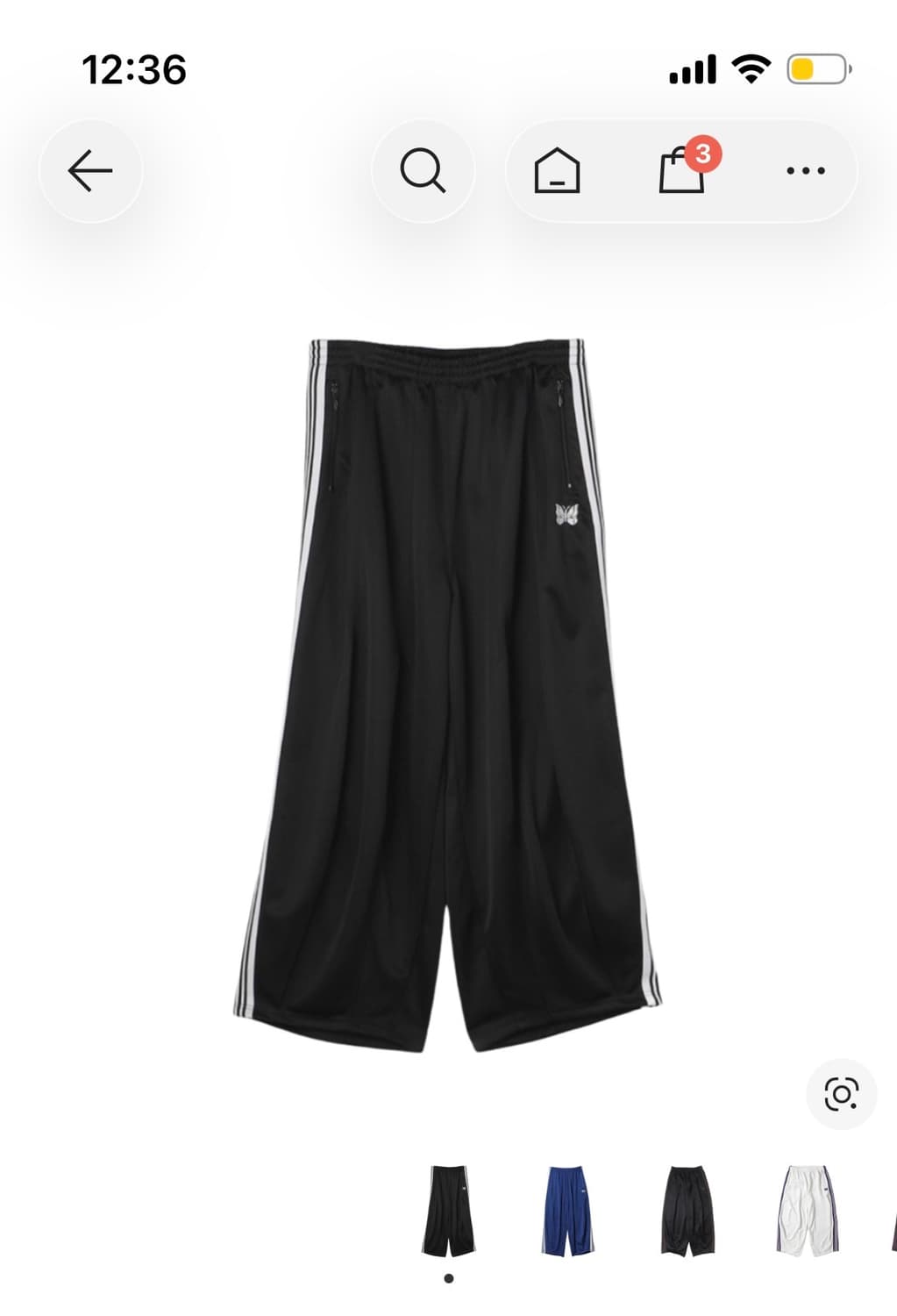 니들스 hd 트랙팬츠 m 블랙 화이트 상품이미지1